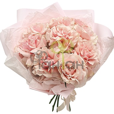 Букет из 11 французских розовых роз